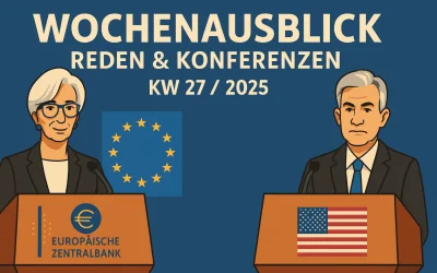 Forex & Devisenmärkte KW 27 – Top Reden der BoE, Fed, EZB und mehr