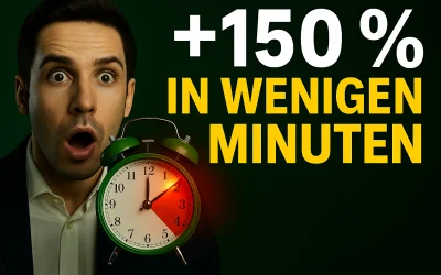 +150% in wenigen Minuten