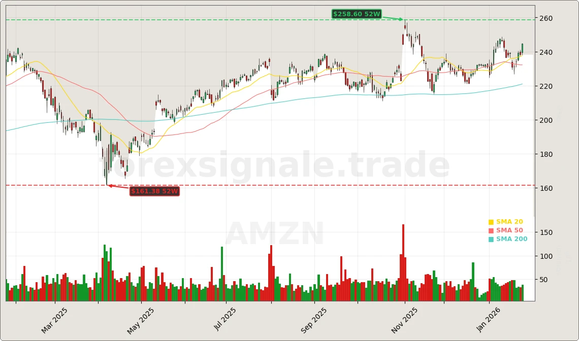 Amazon.com, Inc. Aktienchart - 252 Tage Kursverlauf - Januar 2026