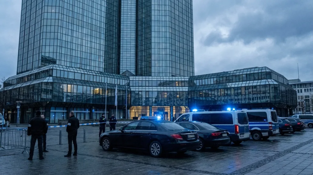 Deutsche Bank Geldwaesche: Ermittler bei Razzia an der Frankfurter Zentrale