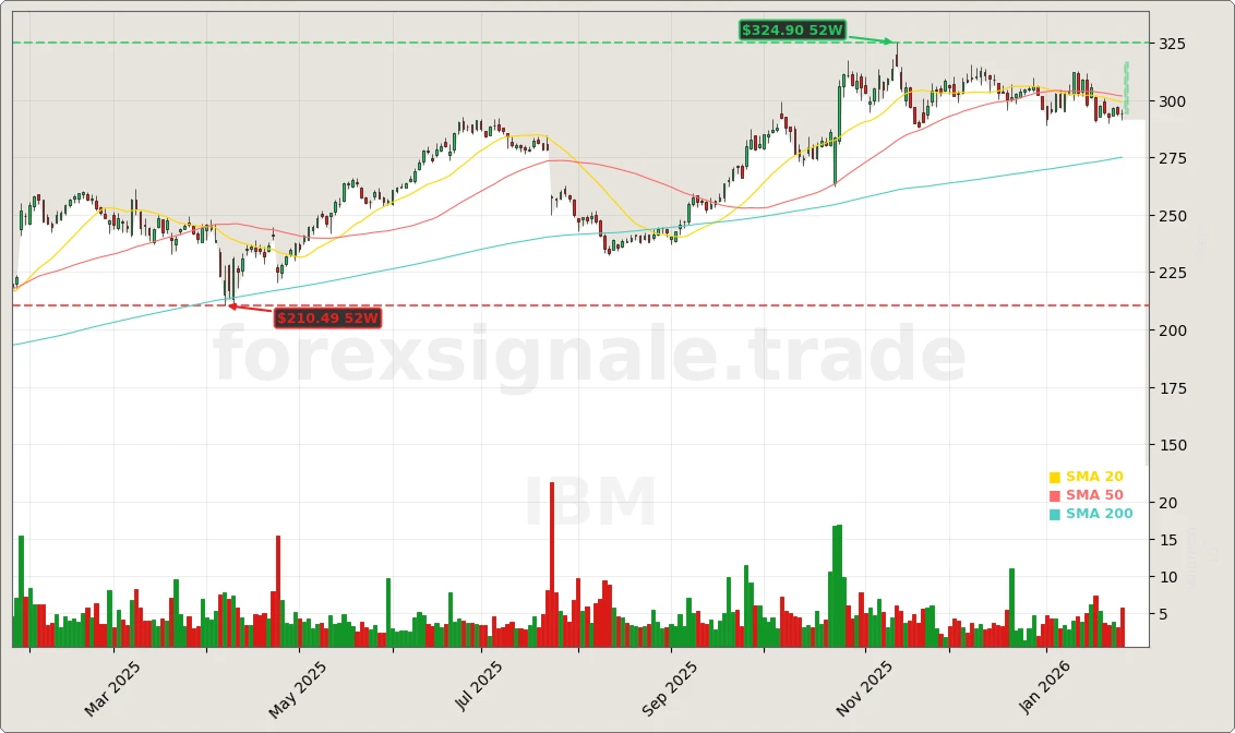 International Business Machines Corp. Aktienchart - 252 Tage Kursverlauf - Januar 2026
