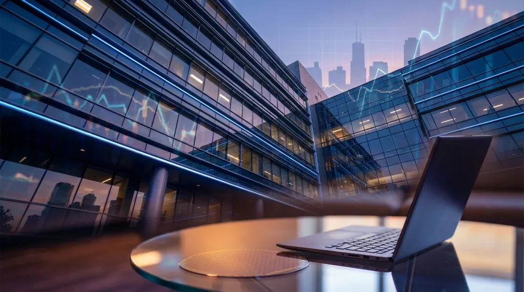 Intel Zentrale bei Abendlicht, Symbolbild für die Intel Aktie auf 52‑Wochen-Hoch