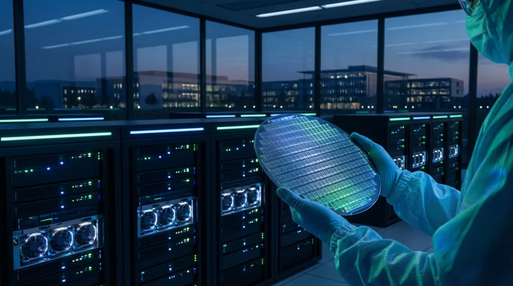 Hightech-Halbleiterfertigung und Rechenzentrum im Fokus der Intel KI-Strategie