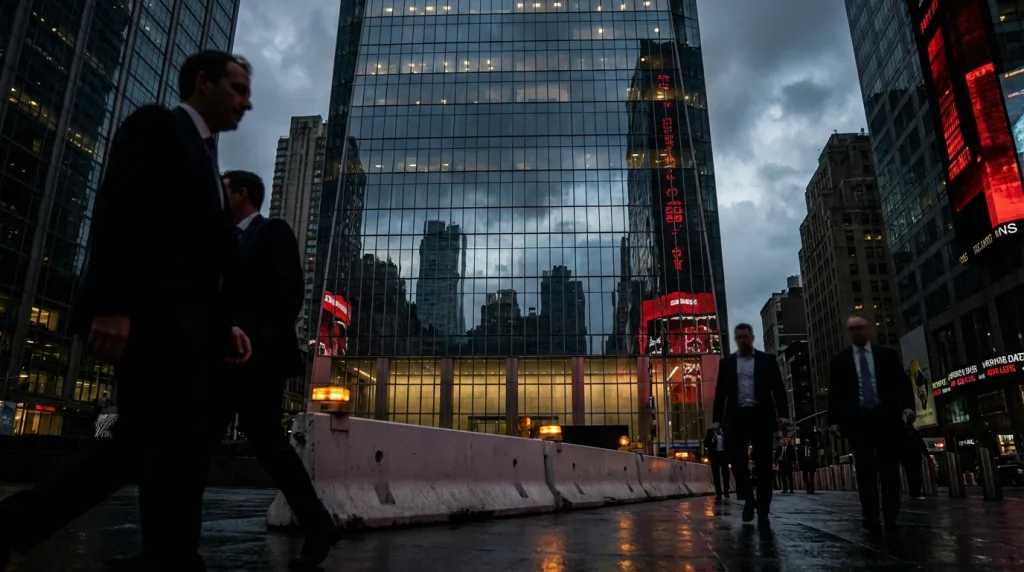 JPMorgan Debanking als politisch brisantes Risiko vor Bankzentrale in New York