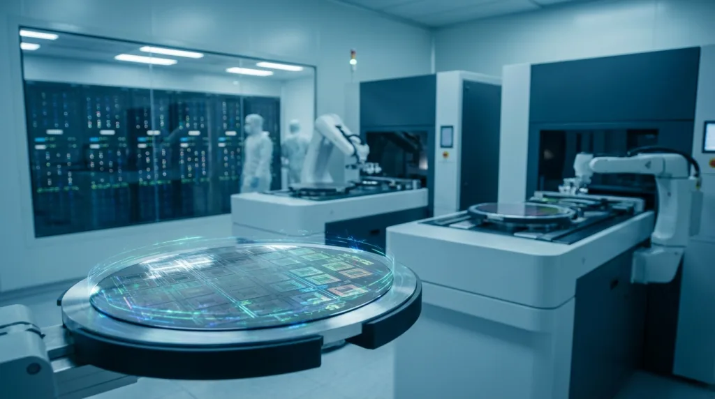 Hightech-Halbleiterfertigung für Micron HBM4 Speicher im AI-HBM-Markt