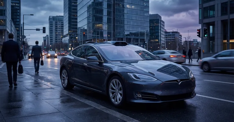 Tesla Robotaxi: 4% Kursrutsch und Autonomie-Drama