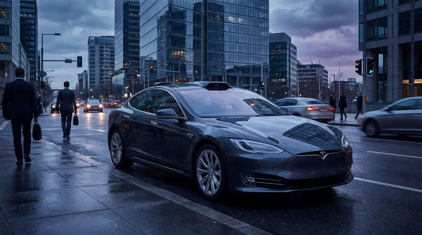 Tesla Robotaxi: 4% Kursrutsch und Autonomie-Drama