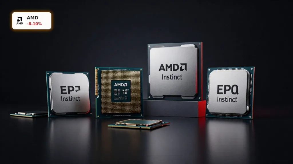 Advanced Micro Devices Quartal mit Fokus auf EPYC-CPUs und Instinct-KI-Chips im Rechenzentrum