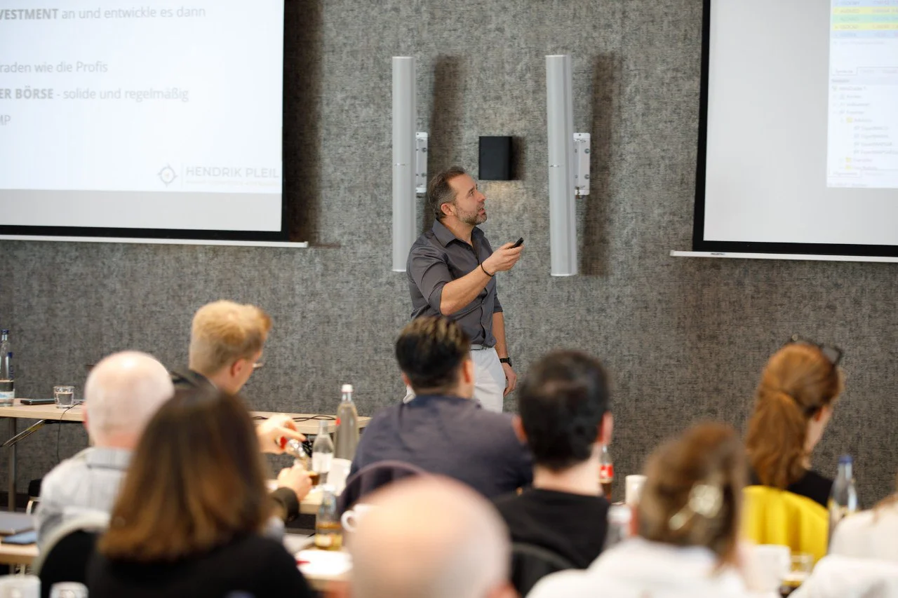 Maik Kemper bei einem Vortrag &uuml;ber algorithmischen Handel