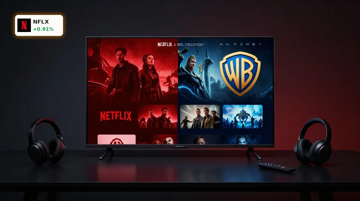Netflix Merger bei +0,91%: Wie der Milliardenpoker um Warner Bros. Discovery und Kartellrisiken die Aktie treiben