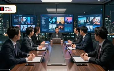 Netflix Merger und Warner-Übernahme: Warum der Bieterkampf mit Paramount trotz Kursminus von 2,8% jetzt entscheidend ist