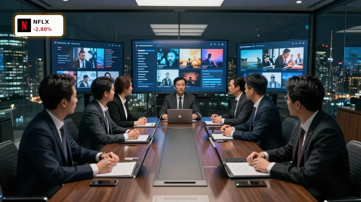 Netflix Merger und Warner-Übernahme: Warum der Bieterkampf mit Paramount trotz Kursminus von 2,8% jetzt entscheidend ist