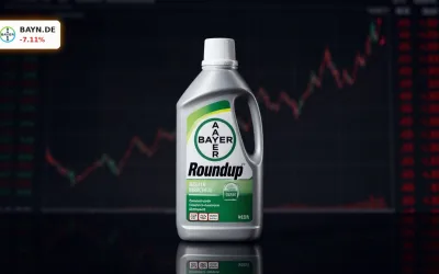 Bayer Glyphosat-Vergleich: -7,1% Crash nach teurem Milliarden-Deal