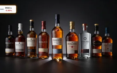 Diageo Dividendenkuerzung -5,9%: Halbierte Ausschüttung nach schwachem Halbjahr