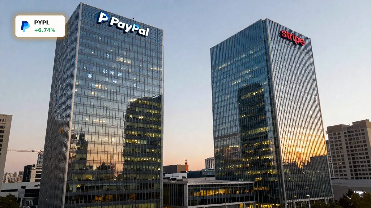 PayPal Übernahme +6,7%: Rallye durch Stripe-Fantasie und CEO-Wechsel