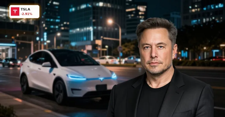 Tesla Robotaxi -2,9%: Sicherheits-Crash und Europa-Frust