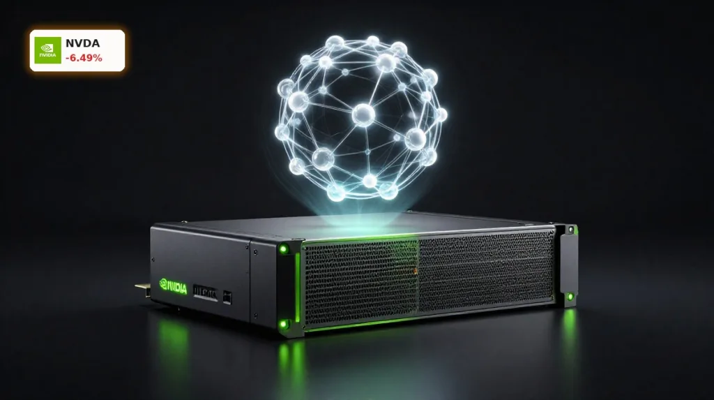 NVIDIA OpenAI Deal visualisiert mit KI-GPU-Servern und abstrakter KI-Sphäre im Rechenzentrum