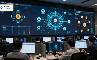 Coinbase KI-Strategie +8,6%: KI-Agenten und Stablecoins als Chance