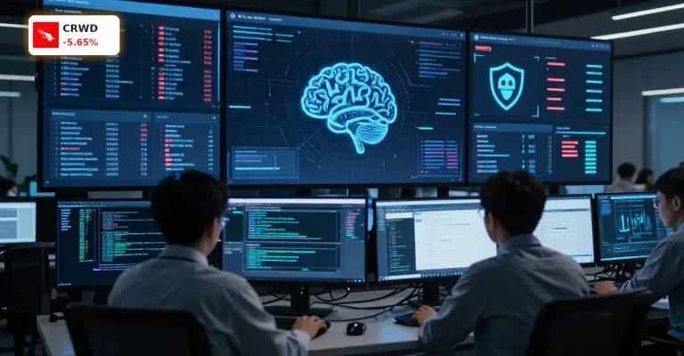 CrowdStrike KI-Risiko -5,6%: Anthropic-Schock trifft Wachstum