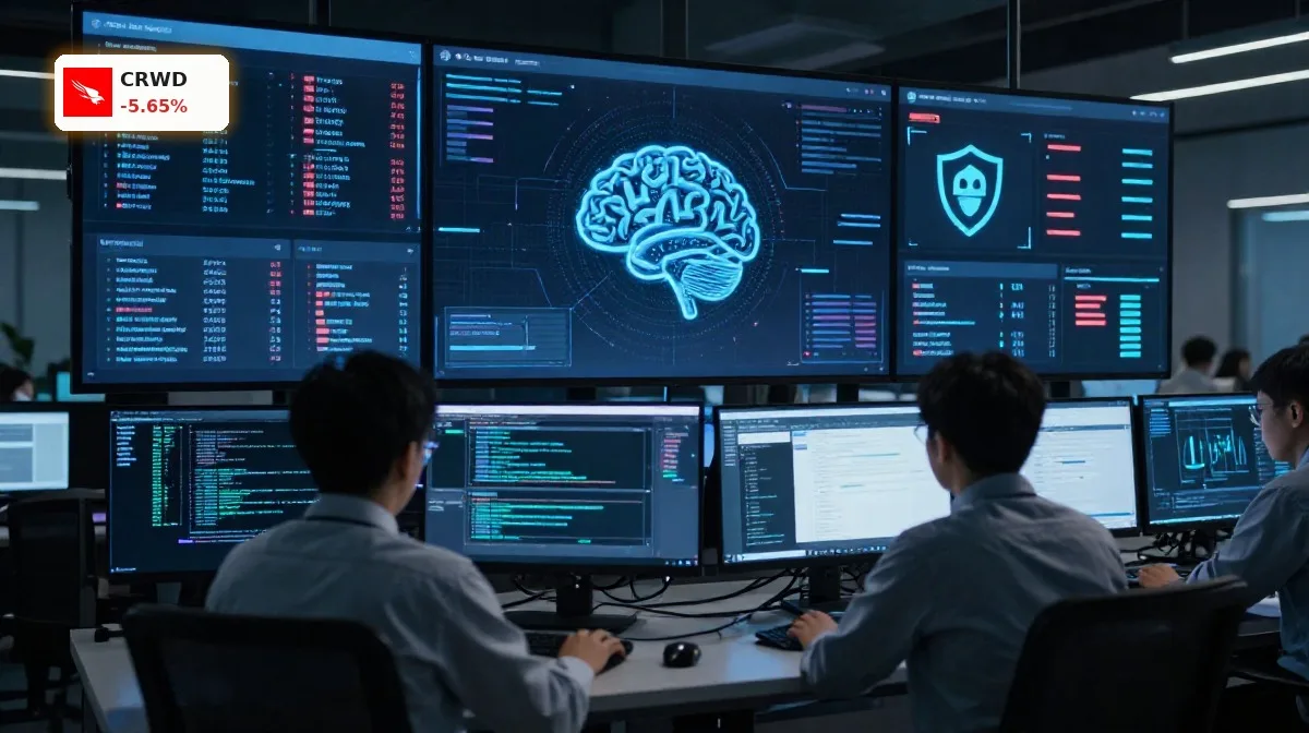 CrowdStrike KI-Risiko -5,6%: Anthropic-Schock trifft Wachstum