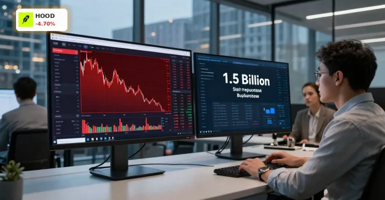 Robinhood Rueckkaufprogramm über 1,5 Mrd.: Chance nach -4,7% Einbruch