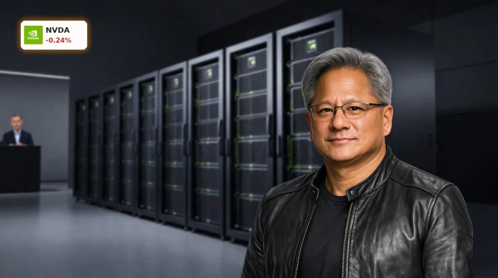 Highend-Rechenzentrum mit NVIDIA-Servern als Symbol der NVIDIA KI-Strategie und Billionen-Umsatzchance