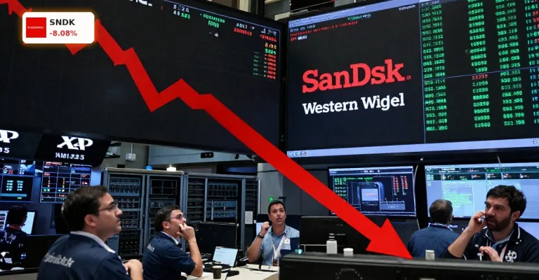 SanDisk Quartal -8,1%: Rekordzahlen treffen auf Rallye-Warnung