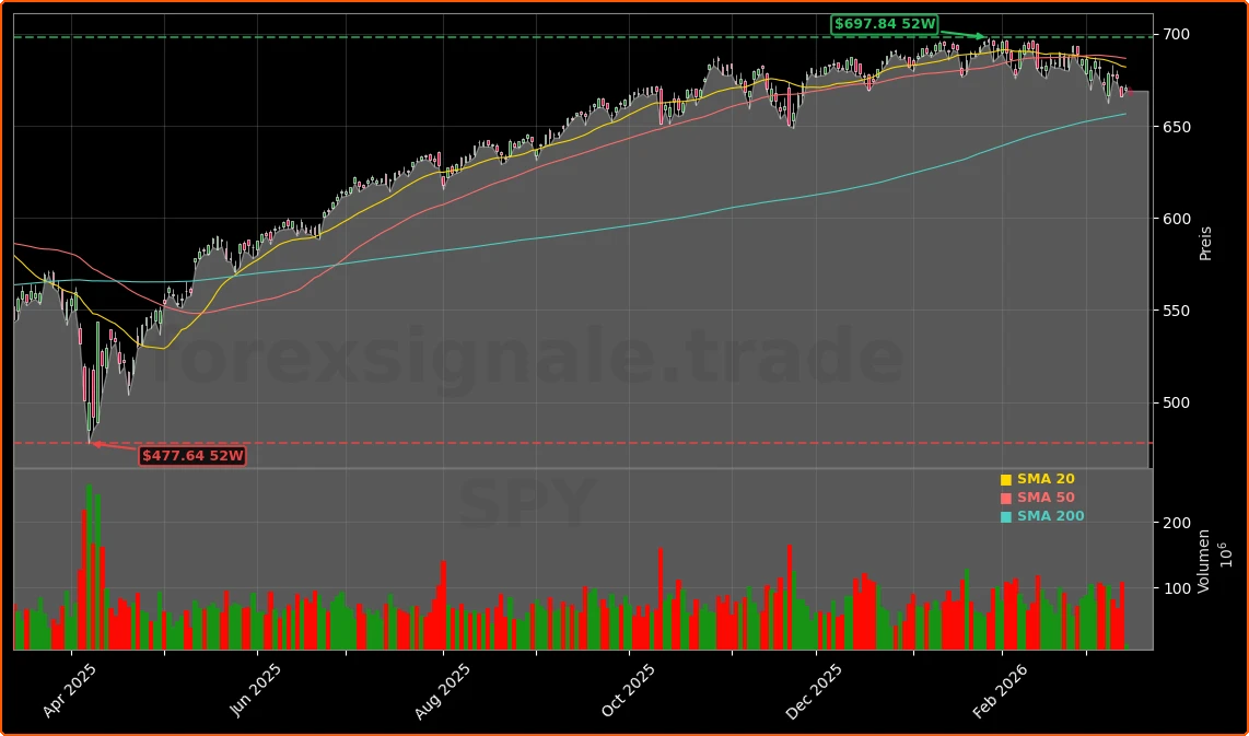 US PCE Inflation Aktienchart - 252 Tage Kursverlauf - Maerz 2026
