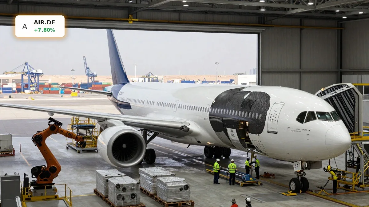 Airbus Lieferkettenrisiko: 7% Rallye trotz Iran-Kriegs-Schock