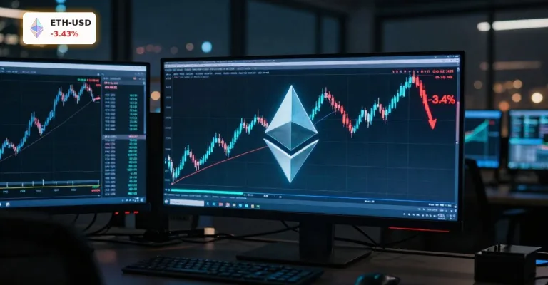 Ethereum Marktanalyse -3,4%: Dreieck, Wal-Käufe und Crash-Warnung