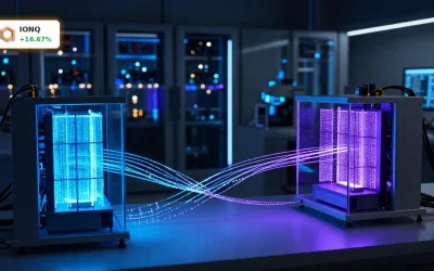 IonQ Quanteninterconnect +16,7%: DARPA-Auftrag und Photonen-Link