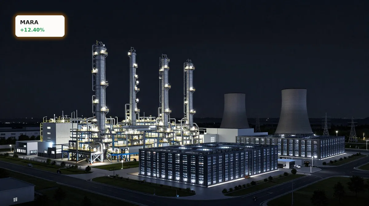 MARA Uebernahme von Long Ridge: modernes Gas-Kraftwerk mit Rechenzentrum für KI-Strom