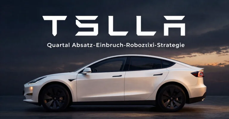 Tesla Quartal mit -4%: Absatz-Einbruch erzwingt Robotaxi-Schwenk