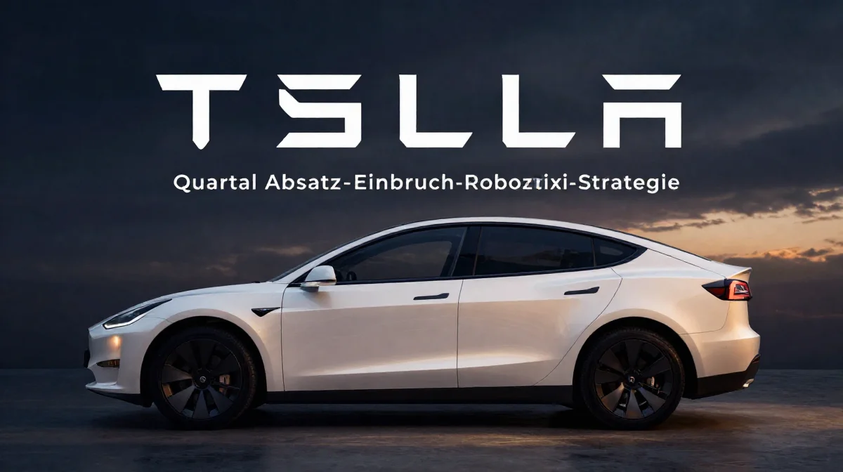 Tesla Quartal mit -4%: Absatz-Einbruch erzwingt Robotaxi-Schwenk