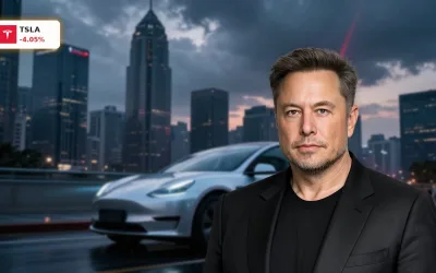 Tesla Prognose: -4% Crash, harte JPMorgan-Warnung und ARK-Chance