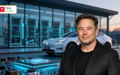 Tesla AI5-Chip Rallye: +3% Chance mit Robotaxi- und Cybercab-Fantasie