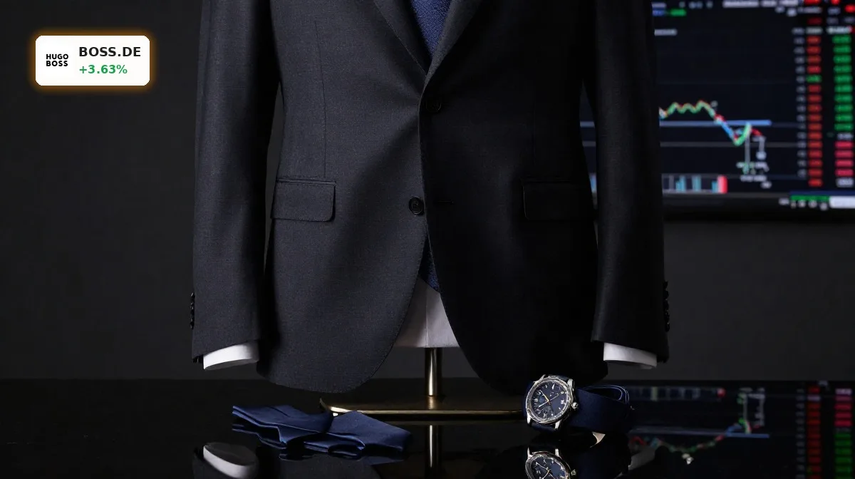Edler Hugo-Boss-Anzug als Symbol für gemischtes Hugo Boss Quartal an der Börse