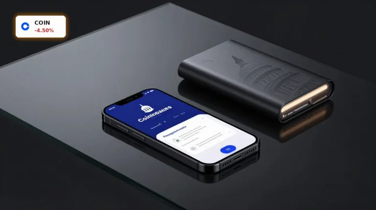 Coinbase Regulierungsschub: -4,5% Einbruch und politische Chance