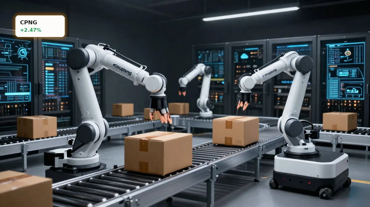 Coupang KI-Strategie: +2,5% Chance auf Boom oder Profit-Schock? 4 Hochautomisiertes Coupang Logistikzentrum mit Robotik und Cloud-Servern als Kern der Coupang KI-Strategie