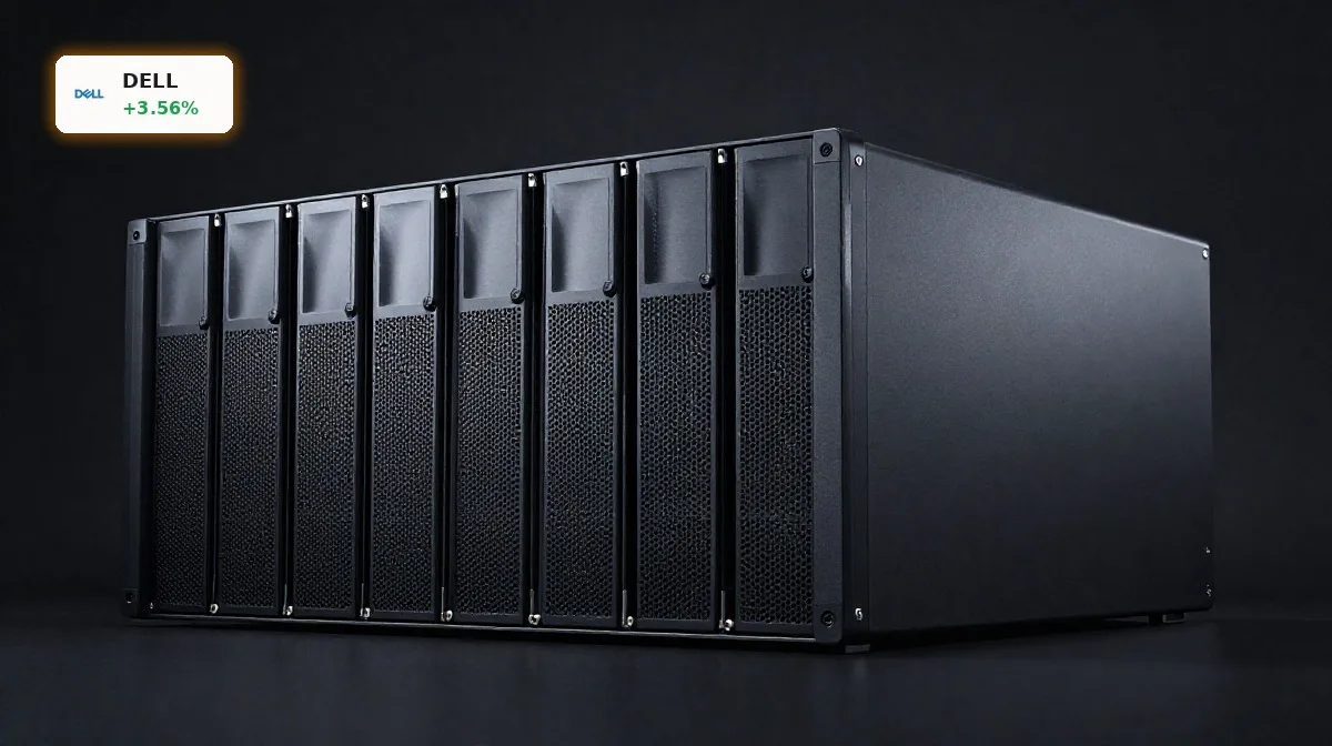 Dell Quartal +3,6%: KI-Server-Boom schürt Rallye-Fantasie 4 Dell Quartal im Fokus: Premium-Serverrack mit KI-optimierter Dell Rechenzentrums-Hardware