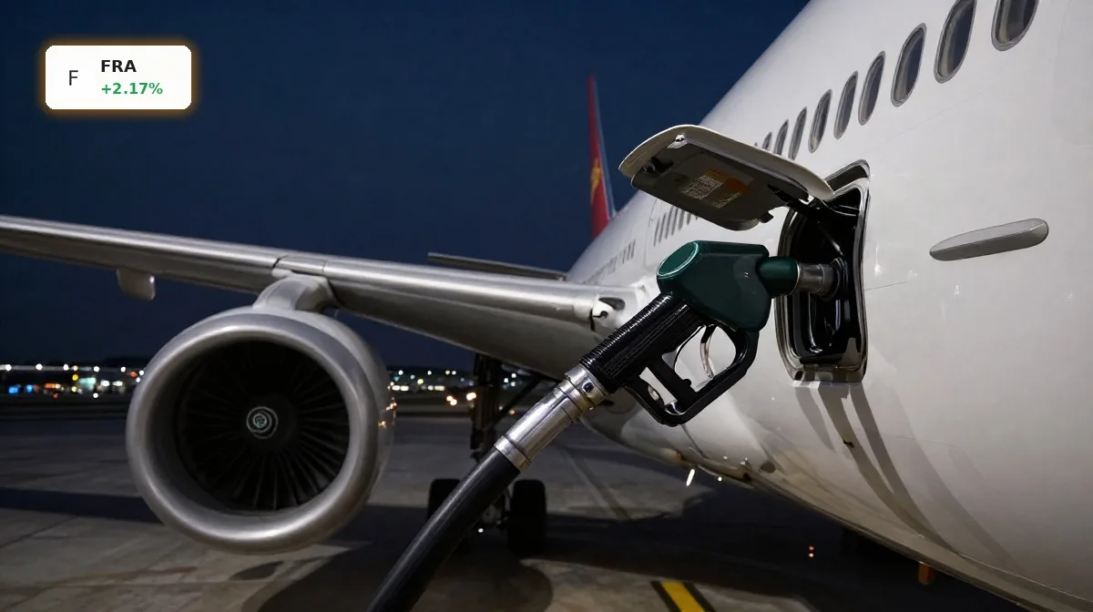 Fraport Kerosinversorgung: +2,2% Chance auf stabilen Sommerverkehr 4 Fraport Kerosinversorgung mit moderner Flughafen-Tankanlage und betankendem Flugzeugflügel