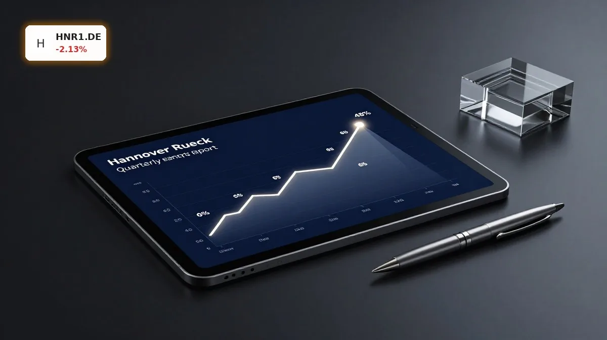 Hannover Rueck Quartal mit starkem Gewinnsprung und robusten Kapitalkennzahlen im Fokus eines digitalen Finanzdashboards