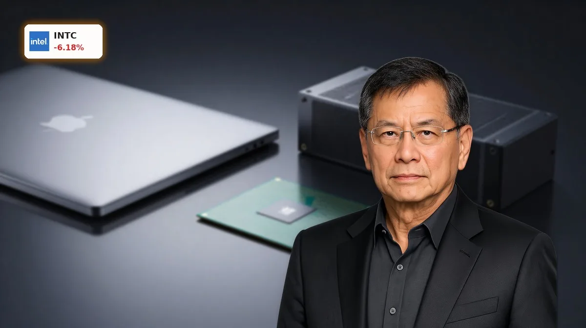 Highend-Chips und Wafer als Symbol fuer Intel Apple-Foundry KI-Rallye