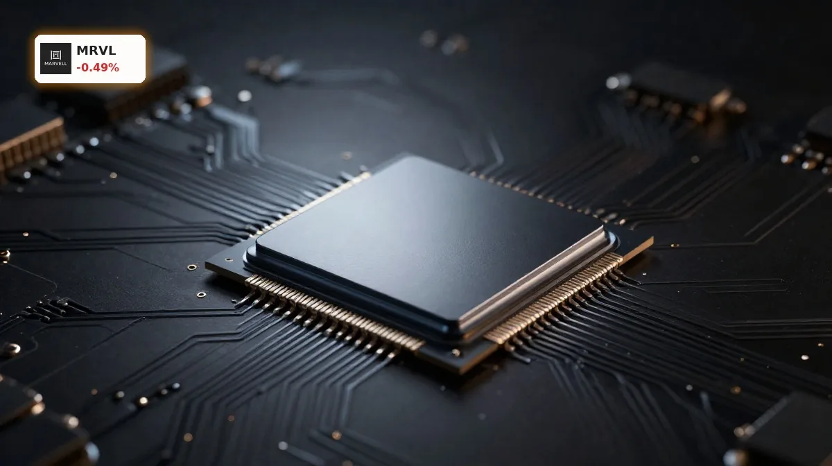 Hochwertiger KI-Chip im Rechenzentrum symbolisiert starkes Marvell Quartal und Datacenter-Boom