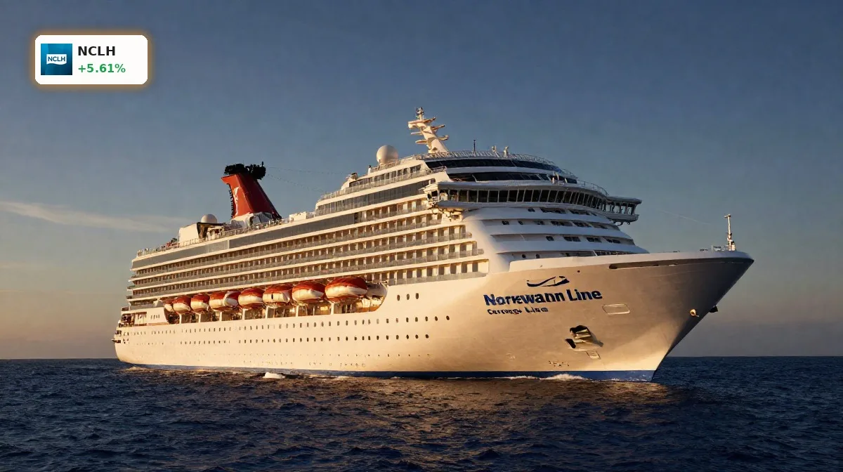 Norwegian Cruise Insiderkauf +5,6%: Signal für eine Rallye-Chance? 4 Norwegian Cruise Insiderkauf rückt NCLH-Aktie in den Fokus, Luxus-Kreuzfahrtschiff auf offener See symbolisiert mögliche Rallye