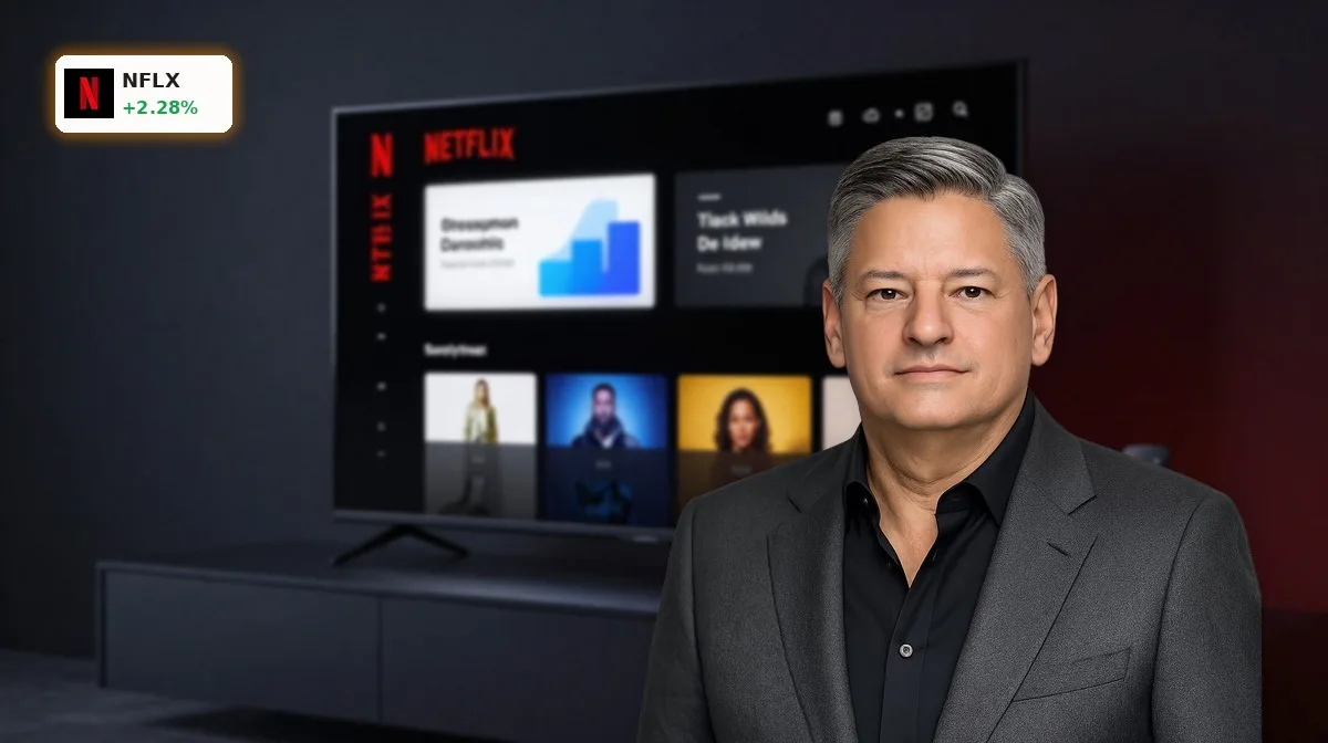 Netflix Quartal im Fokus mit Streaming-Oberfläche auf Premium-TV und dunklem Hintergrund