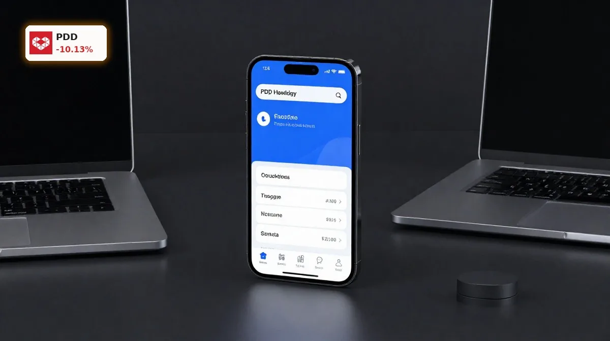 PDD Holdings Quartal -10,1%: Gewinn-Einbruch verunsichert Anleger 4 PDD Holdings Quartal im Fokus mit E-Commerce-App auf Smartphone, Kursdruck trotz Umsatzwachstum und hoher Investitionen