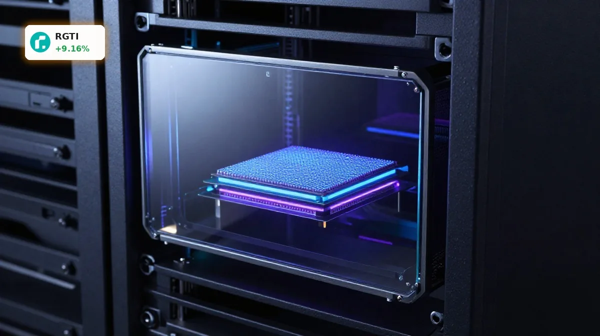 Rigetti Computing Quartal im Fokus mit 108-Qubit-Quantensystem und Hightech-Serverrack