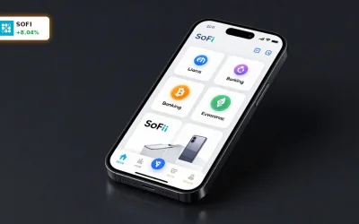 SoFi Quartal mit +8% Rallye: Rekordkredite und Krypto-Offensive