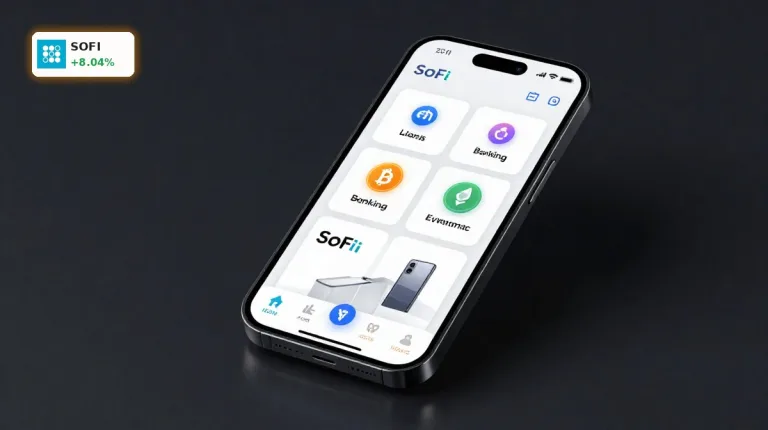 SoFi Quartal mit +8% Rallye: Rekordkredite und Krypto-Offensive